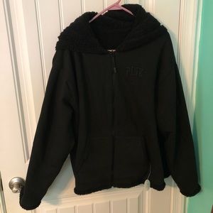 Victoria’s Secret PINK Sherpa Reversible Zip Up XL